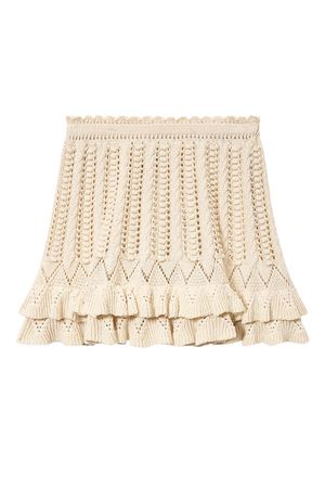 Gonna Svasata Nelle In Cotone Con Volant MARANT ÉTOILE | JU0473FAD1L04E23EC